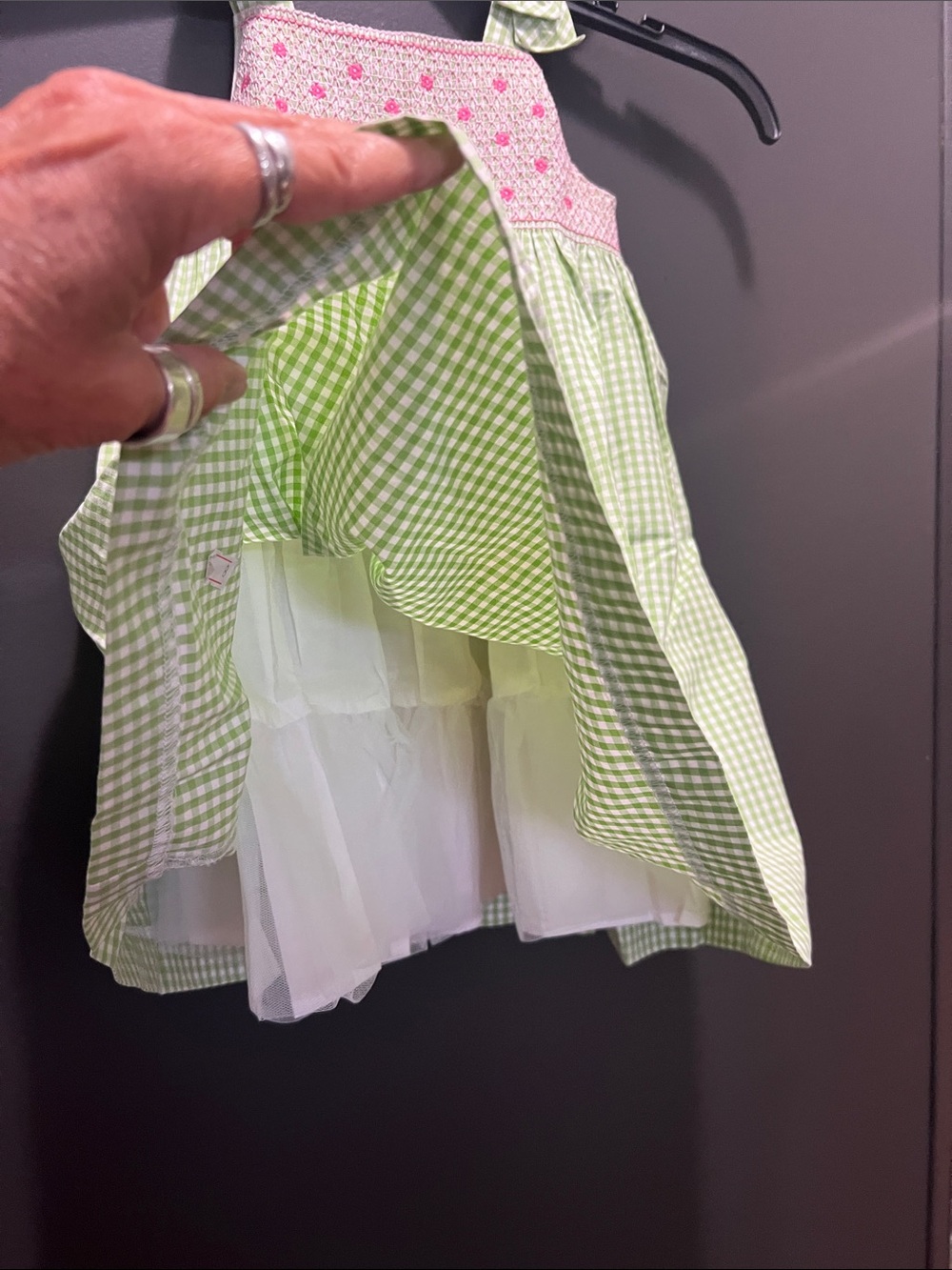 Gymboree gingham dress 2T π― cotton worn once ! Perfect condition - Picture 2 of 4